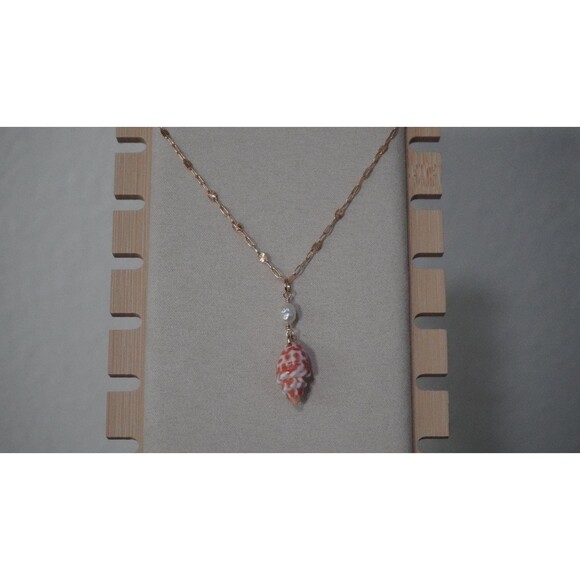 Tiny Miter Necklace, 14k Gold Fill, Dainty Hawaiian Jewelry - Picture 7 of 8